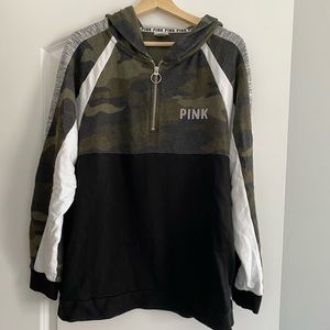 VS Pink Camo Long Sleeve Hoodie